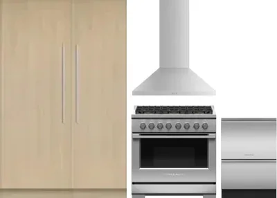 5 Piece Package Includes Refrigerator, Freezer, Range, Hood And Dishwasher